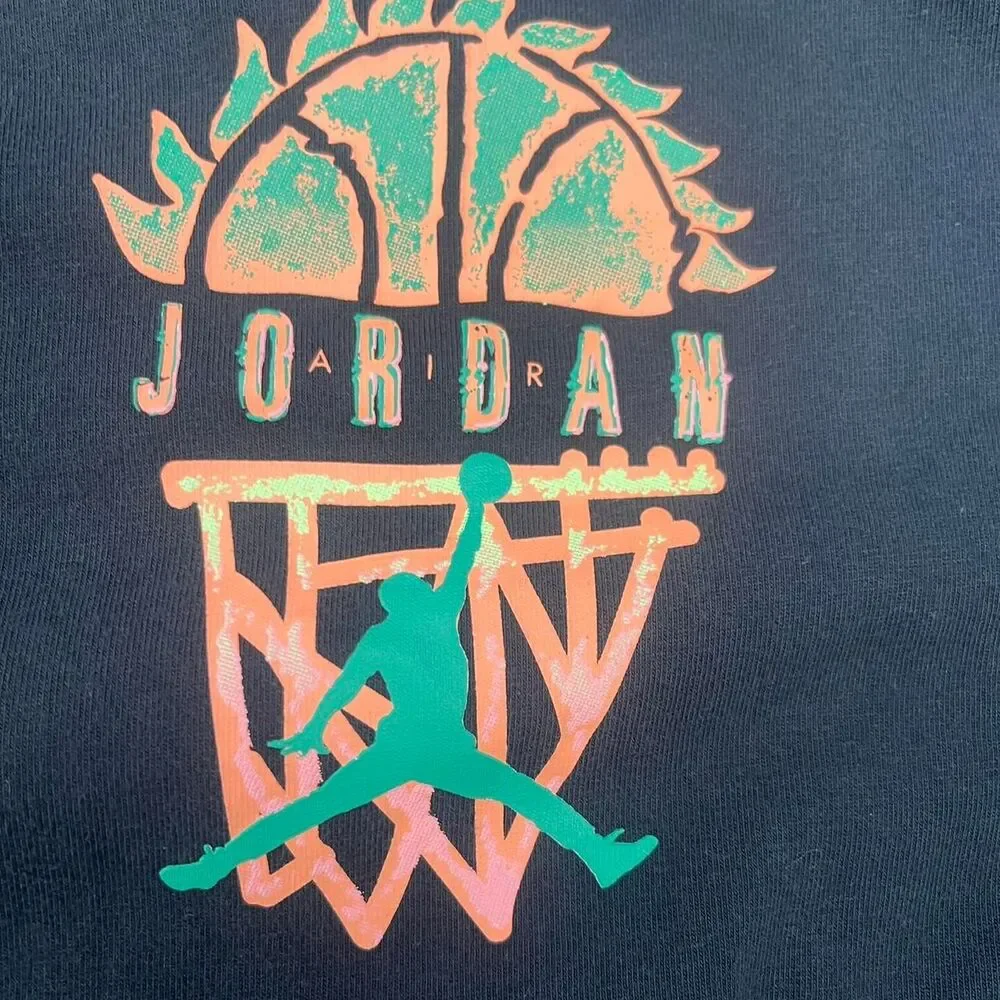 Jordan Men's Black and Brown T-shirt